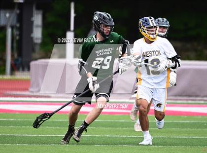 Thumbnail 2 in Northwest Catholic vs. Weston (CIAC Class S Final) photogallery.