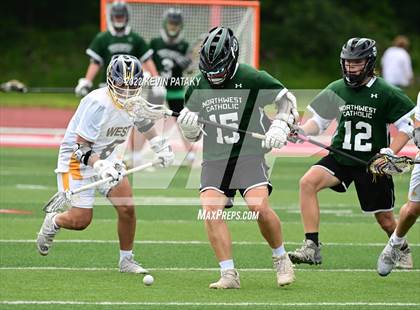 Thumbnail 3 in Northwest Catholic vs. Weston (CIAC Class S Final) photogallery.