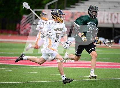 Thumbnail 1 in Northwest Catholic vs. Weston (CIAC Class S Final) photogallery.