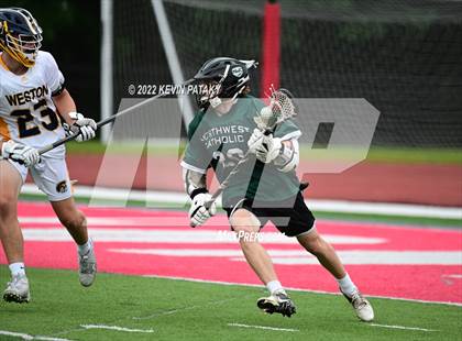 Thumbnail 2 in Northwest Catholic vs. Weston (CIAC Class S Final) photogallery.