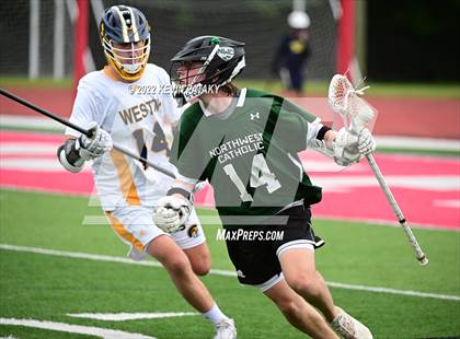 Thumbnail 2 in Northwest Catholic vs. Weston (CIAC Class S Final) photogallery.