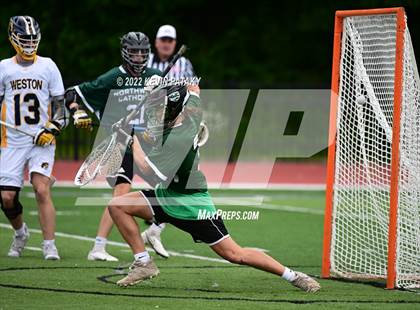Thumbnail 3 in Northwest Catholic vs. Weston (CIAC Class S Final) photogallery.