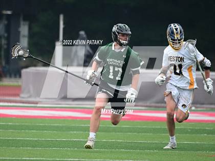 Thumbnail 2 in Northwest Catholic vs. Weston (CIAC Class S Final) photogallery.