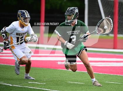 Thumbnail 2 in Northwest Catholic vs. Weston (CIAC Class S Final) photogallery.