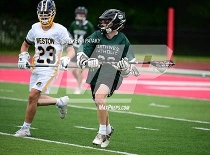 Thumbnail 2 in Northwest Catholic vs. Weston (CIAC Class S Final) photogallery.
