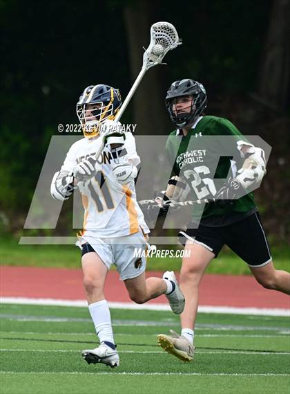 Thumbnail 2 in Northwest Catholic vs. Weston (CIAC Class S Final) photogallery.