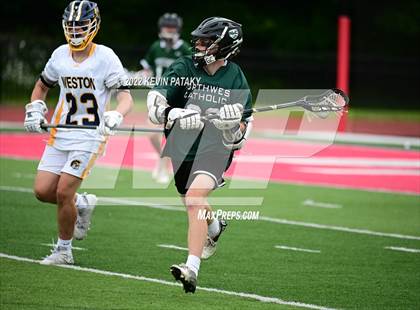 Thumbnail 3 in Northwest Catholic vs. Weston (CIAC Class S Final) photogallery.