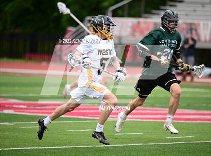 Thumbnail 3 in Northwest Catholic vs. Weston (CIAC Class S Final) photogallery.