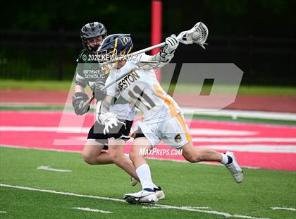 Thumbnail 3 in Northwest Catholic vs. Weston (CIAC Class S Final) photogallery.