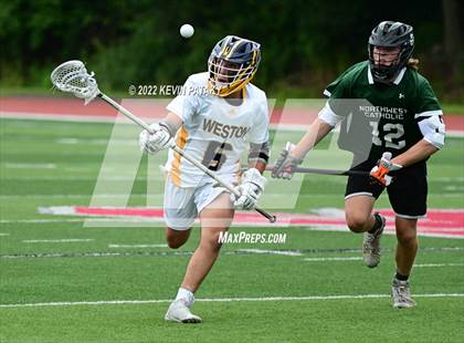 Thumbnail 3 in Northwest Catholic vs. Weston (CIAC Class S Final) photogallery.