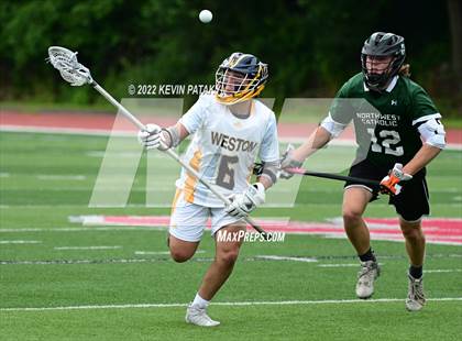 Thumbnail 1 in Northwest Catholic vs. Weston (CIAC Class S Final) photogallery.