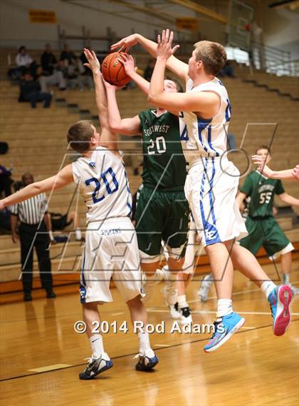 Thumbnail 2 in Lincoln Southwest vs. Lincoln East (Heartland Athletic Conference Tournament) photogallery.