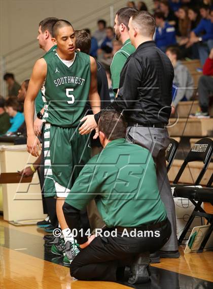 Thumbnail 3 in Lincoln Southwest vs. Lincoln East (Heartland Athletic Conference Tournament) photogallery.
