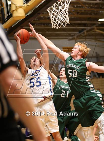 Thumbnail 2 in Lincoln Southwest vs. Lincoln East (Heartland Athletic Conference Tournament) photogallery.