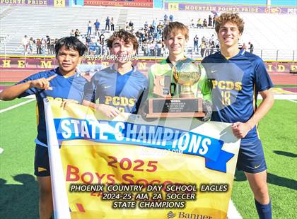 Thumbnail 3 in Phoenix Country Day vs. Trivium Prep (AIA 2A Final - Awards) photogallery.