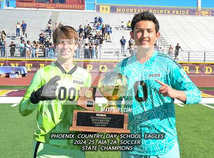 Thumbnail 3 in Phoenix Country Day vs. Trivium Prep (AIA 2A Final - Awards) photogallery.