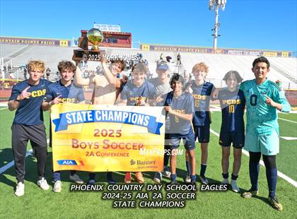 Thumbnail 3 in Phoenix Country Day vs. Trivium Prep (AIA 2A Final - Awards) photogallery.