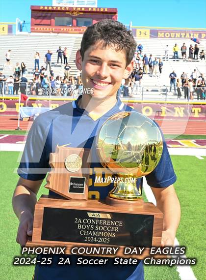 Thumbnail 2 in Phoenix Country Day vs. Trivium Prep (AIA 2A Final - Awards) photogallery.