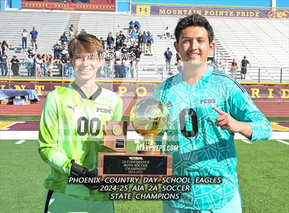 Thumbnail 1 in Phoenix Country Day vs. Trivium Prep (AIA 2A Final - Awards) photogallery.