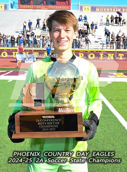 Thumbnail 1 in Phoenix Country Day vs. Trivium Prep (AIA 2A Final - Awards) photogallery.