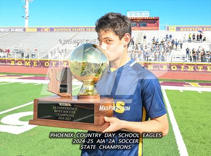 Thumbnail 1 in Phoenix Country Day vs. Trivium Prep (AIA 2A Final - Awards) photogallery.