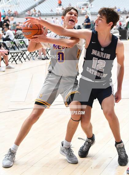 Thumbnail 1 in Mesa vs. Marin Catholic - Section 7 Basketball Tournament photogallery.