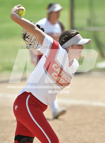 Thumbnail 1 in Mountain View vs. Cathedral Catholic (Michelle Carew Classic) photogallery.