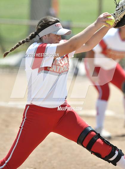 Thumbnail 2 in Mountain View vs. Cathedral Catholic (Michelle Carew Classic) photogallery.