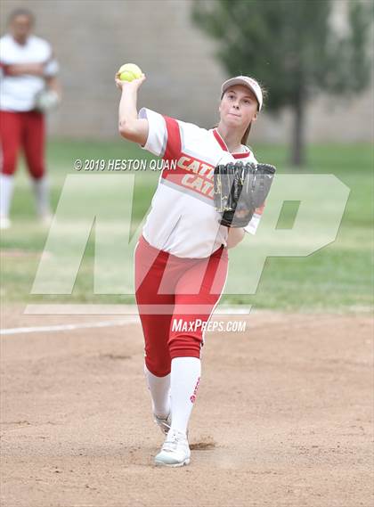 Thumbnail 2 in Mountain View vs. Cathedral Catholic (Michelle Carew Classic) photogallery.