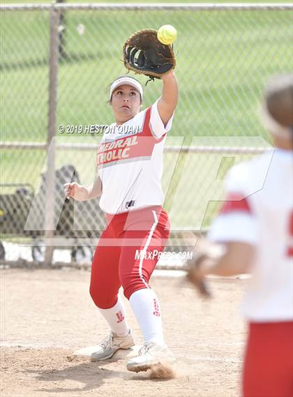 Thumbnail 2 in Mountain View vs. Cathedral Catholic (Michelle Carew Classic) photogallery.