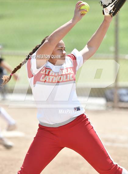 Thumbnail 1 in Mountain View vs. Cathedral Catholic (Michelle Carew Classic) photogallery.