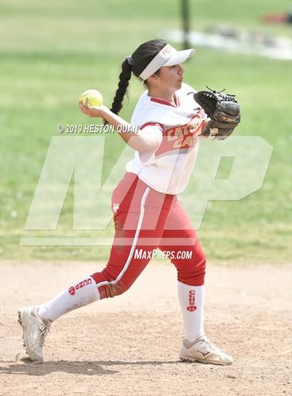 Thumbnail 2 in Mountain View vs. Cathedral Catholic (Michelle Carew Classic) photogallery.