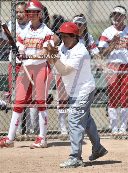 Thumbnail 1 in Mountain View vs. Cathedral Catholic (Michelle Carew Classic) photogallery.