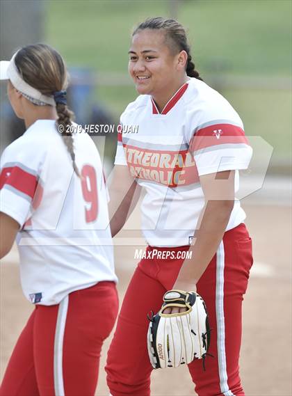 Thumbnail 2 in Mountain View vs. Cathedral Catholic (Michelle Carew Classic) photogallery.