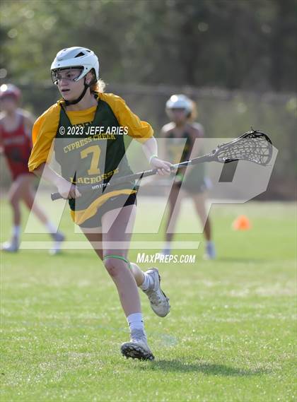 Thumbnail 3 in Cardinal Mooney vs. Cypress Creek (Lax Against Leukemia) photogallery.