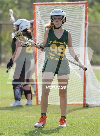Thumbnail 1 in Cardinal Mooney vs. Cypress Creek (Lax Against Leukemia) photogallery.