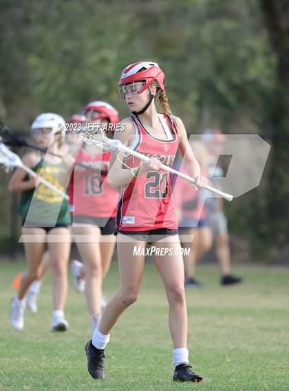 Thumbnail 1 in Cardinal Mooney vs. Cypress Creek (Lax Against Leukemia) photogallery.