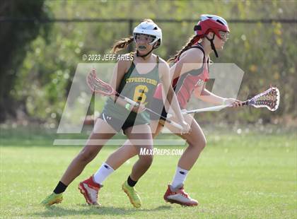 Thumbnail 2 in Cardinal Mooney vs. Cypress Creek (Lax Against Leukemia) photogallery.