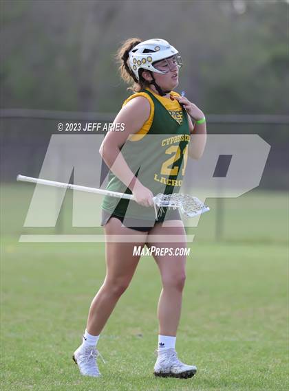 Thumbnail 3 in Cardinal Mooney vs. Cypress Creek (Lax Against Leukemia) photogallery.