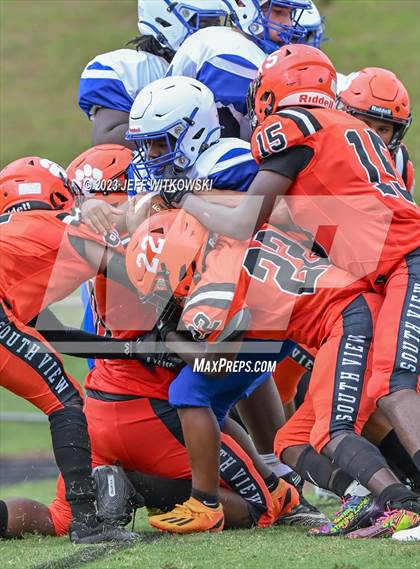 Thumbnail 1 in South View vs Triton (Cumberland County Schools Football Jamboree 2023) photogallery.