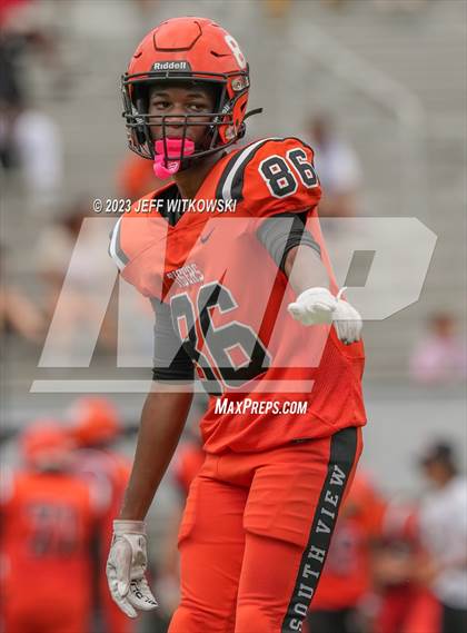 Thumbnail 3 in South View vs Triton (Cumberland County Schools Football Jamboree 2023) photogallery.