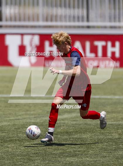 Thumbnail 1 in Crimson Cliffs vs. Mountain Crest (UHSAA 4A Semifinal) photogallery.