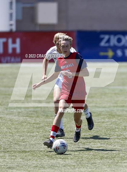 Thumbnail 2 in Crimson Cliffs vs. Mountain Crest (UHSAA 4A Semifinal) photogallery.
