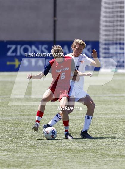 Thumbnail 1 in Crimson Cliffs vs. Mountain Crest (UHSAA 4A Semifinal) photogallery.