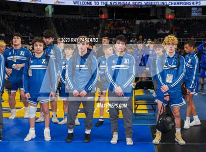 Thumbnail 2 in NYSPHSAA Wrestling Championships Podiums and Opening Ceremony photogallery.