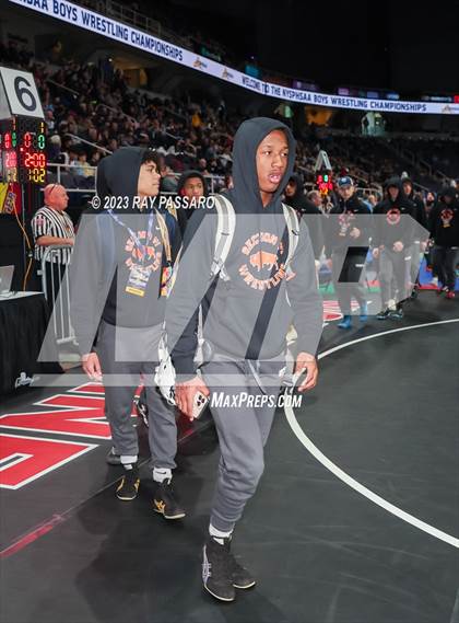 Thumbnail 2 in NYSPHSAA Wrestling Championships Podiums and Opening Ceremony photogallery.