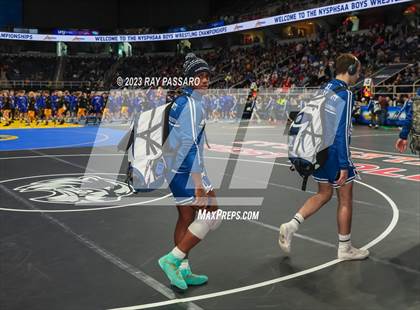 Thumbnail 1 in NYSPHSAA Wrestling Championships Podiums and Opening Ceremony photogallery.