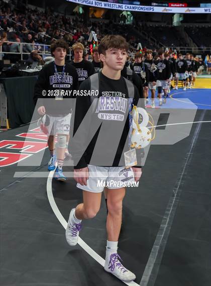 Thumbnail 3 in NYSPHSAA Wrestling Championships Podiums and Opening Ceremony photogallery.