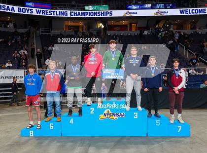 Thumbnail 1 in NYSPHSAA Wrestling Championships Podiums and Opening Ceremony photogallery.