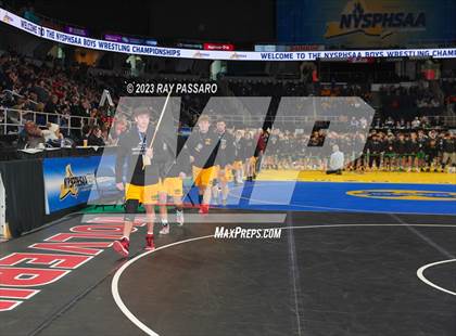 Thumbnail 1 in NYSPHSAA Wrestling Championships Podiums and Opening Ceremony photogallery.